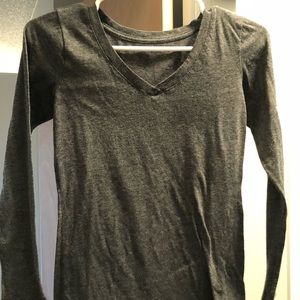 Dark Grey Long Sleeved Top